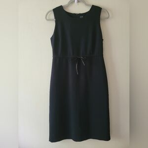 VTG Gap 90s Sleeveless Modest Cocktail Bow Babydoll A Line Little Black Dress 4